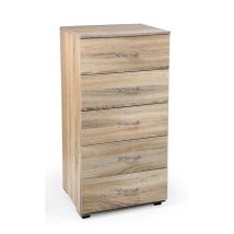 Kommode Für Schlafzimmer 5 Schubladen Eiche Como Cm 50 X 40 X 101 H