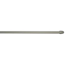 Asta Ovale 10x5mm, Da 50 A 80cm, Con Ganci Di Fissaggio, Nichel, 2 Pezzi
