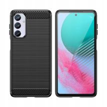 Custodia Flessibile Con Motivo In Fibra Di Carbonio Per Samsung Galaxy M54 - Nera
