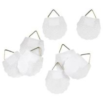 Herma Sujeta Marcos Blanco Pack De 10 Unidades