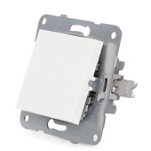 Schalter Panasonic Karre 10a 250v/metalllrahmen Mit Klauen/taste Weiß