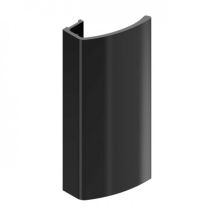 Poignée De Tirage Incurvée Pour Portail - Aluminium - Anthracite - Hauteur 120 Mm - Tirard
