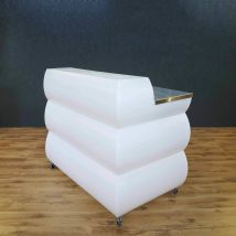 Bancone Clipper in polietilene Ocra – Vasi da fiore per interno – Materiale: polietilene – Resistente agli urti e all'usura