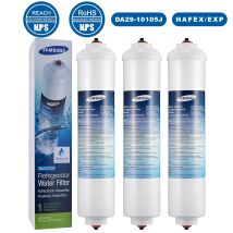3-pack Refrigerator Water Filters For Samsung Da29-10105j Hafex/exp Wsf-100, Da99 02131b, Ef9603, Haier Lg