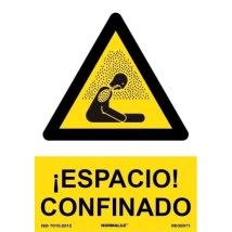 Señal de peligro de asfixia 210x300mm PVC semirrígido – Color: negro, verde, rojo, azul, amarillo, naranja – Acabado brillante