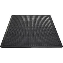 Estera antifatiga YOGA DOME 1200 x 900 mm - Caucho natural - Color negro - 13 mm de grosor - Ideal para entornos de trabajo