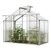 Gfp - Invernadero Orchidee 2 Marco De Aluminio 256 X 131 Cm Placas De Policarbonato