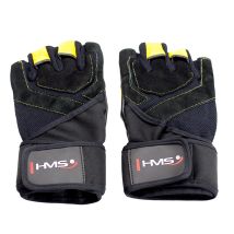 Guantes De Fitness Para Hombre Rst01 Talla M Hms (negro - Amarillo)