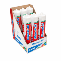 Mapei Mapesil Ac Silicone Acetico Elastico Resistente Alla Muffa 310 Ml 6 Pezzi Colore- Blu Spazio - 172 - Confezione 1