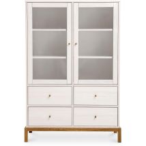 Credenza in stile scandinavo Blanco – 46cm x 100cm x 150cm – legno massiccio di pino e quercia – Arredo casa