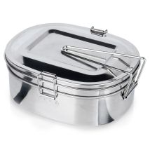 Edelstahl Lunchbox 1,2 l – lebensmittelecht – korrosionsbeständig – leicht zu reinigen – luftdichter Verschluss