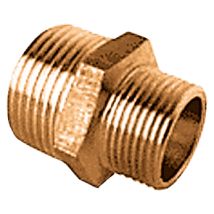 Frabo 1.1/2" x 1.1/4" Reduziernippel AG/RG – Rotguss – DVGW zertifiziert