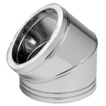 Codo Inox 304 De Doble Pared Dp Dinak 45o 150mm