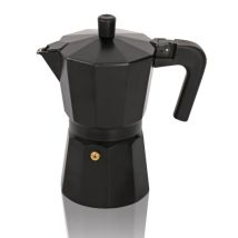 Cafetera italiana de aluminio PISA – 3 tazas – Diseño elegante y moderno – Compatible con cocinas de gas y eléctricas