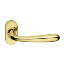 Maniglia Porta Blindata Rosetta Ovale 'goccia' Dx - Lucido Verniciato