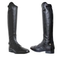 Bottes 42 Xs: Bottines En Cuir Avec Lacets Élastiques Winner Et Fermeture Éclair Arrière