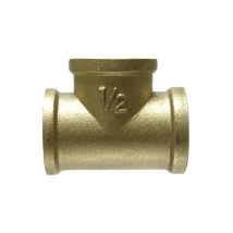 Conexión Tipo T Fabricada En Latón H-h-h 1/2' 38601