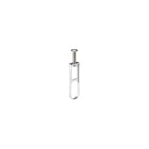 ITAR – Portatubo ovale SL 781 nichelato – 30 x 15 mm – Lunghezza 13 mm – Cuscinetto centrale per armadio