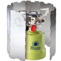 Windschutz für Campingkocherbrenner – Aluminium – 215 x 660 mm – 205 g – MEVA