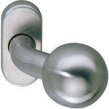 Maniglia Girevole su Rosetta Ovale in Acciaio Inossidabile – 32 x 62 x 10 mm – Marchesi