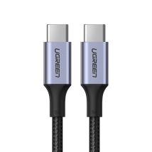 Cable Usb-c Trenzado 5a 480mb/s 0,5m Negro Gris