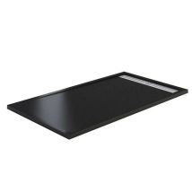 Gme - Style Plus - Plato De Ducha Extraplano - Resina Mineral - Elegante Y Resistente - Gris Antracita - 180x70 Cm