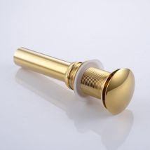 Kcvv - Rubinetto Per Lavabo Senza Fessura, Pulsante, Pop-up, Click-clack, Tappo, Senza Troppopieno.