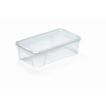 Contenitore porta oggetti trasparente con coperchio – 8,7 L – MHOME