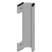 La Croisee Ds – Maniglia scorrevole in alluminio – Altezza 204 mm, Interasse 164 mm, Sporgenza 45 mm
