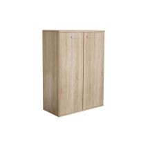 Homeness - Armoire Intérieure Avec 2 Portes En Ligne Classique Blanche Bilaminée Burlywood - Burlywood