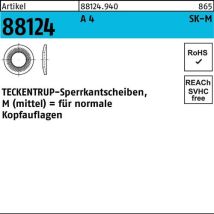 Sperrkantscheibe R 88124 M5x12,2x1,2 A 4 1000 Stück Teckentrup