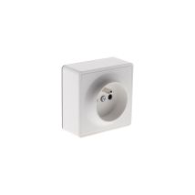 Prise 2pt 16a Saillie Vulco Blanc - Zenitech