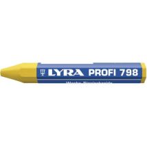 Lyra 4880007 Wachskreide, 1 Stück, Gelb, Wachsstift Für Holz, Metall, Stein Usw