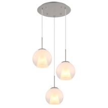 Globo - Lámpara Colgante - Barry - Acero - Vidrio - Ø 45cm - E27