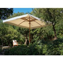 Ombrellone Oasis 3x3 Mt Da Giardino Palo Centrale Telo Idrorepellente Ecru