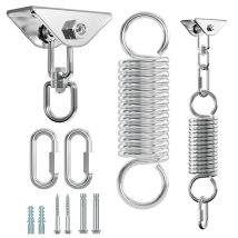 Swanew Gancio Da Soffitto Rotazione A 360° Capacità In Acciaio Inox Resistente In Acciaio Inox 400kg Innovativo Con Sospensione
