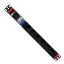 Regleta Rack WP 19" – 6 Tomas AC Tipo F – Aluminio – 3500 W – 250 V – 2 metros