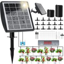 Solar-powered Watering System For Automatic Watering Of Indoor Plants, With Timer And 15m Drip Irrigation Hose
