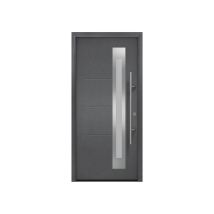 Hörmann Ecostar Haustür "isopro Secur Ips 780s", Anthrazit Metallic (ch 703), 110 X 210 Cm (b X H), Din Rechts