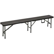 Garden Deluxe Collection - Bancs Pliants De Camping En Acier Et En Résine Roard 180 Cm Camping Polyrattan Levante