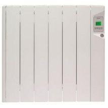 Radiateur Mural À Fluide Thermique - 600 W - Electronique - Aff.lcd - Fil Pilote 6 Ordres- Nf - Ducasa
