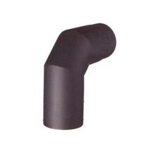 Gomito 90 Porcellanato Per Stufe A Legna Nero Opaco Pesante Mm.1,2 - Cm.12