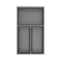 Agoform - Besteckeinsatz Sky 550/35 Besteckkasten Aus Kunststoff Schiefergrau Genarbt