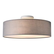 Lux.pro - Plafonnier Omaha 3 Douilles E27 Diamètre De 45 Cm Gris Blanc [ ]