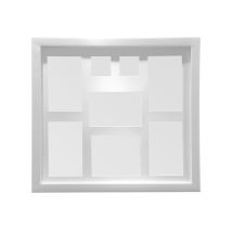 Premier Housewares - White 8 Photo Multi Photo Frame