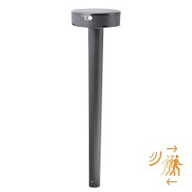 Extérieur Fiorina 2w Led 4000k Avec Détecteur De Mouvement Et Panneau Solar Ip55 H.78xd.16cm Noir