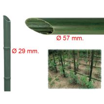 Led Leds - Cannetta In Plastica Riciclata Effetto Bambù Tutore Per Giardinaggio Ed Agricoltura -ø 29 Mm X H 180 Cm / Confezione Da 1 Pezzo