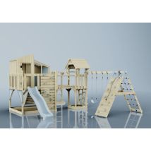 Outdoortoys - Polarplay Spielturm Gustav Aus Holz In Blaukinderschaukel