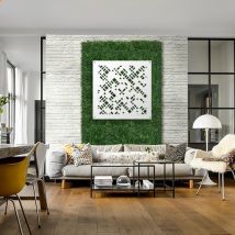 Pixel - Pannello In Pvc Traforato - Parasole - Colore: Bianco - Misura: 73x73 Cm
