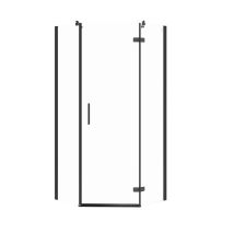 Cersanit Jota - Cabina De Ducha 90x90 Cm, Negro /cristal Transparente S160-015